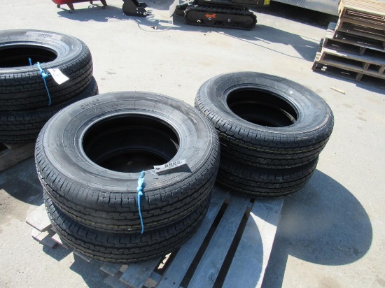 (New) ST225/75R15 Radial Trailer Tires (set 4)