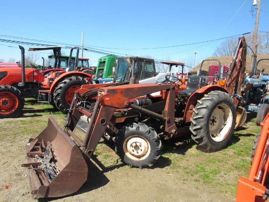 Yanmar 336 Tractor w/ Bucket & Backhoe, 4WD, Dsl,