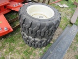 Garden Master 18x8.5x10 tires w/5 lug rims -Set