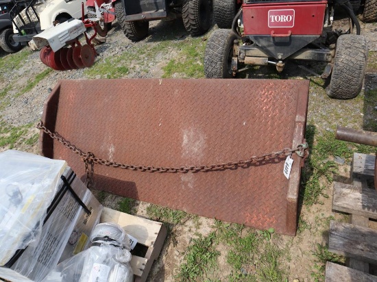 30" x 72" Drivable Area Steel HD Dock Plate