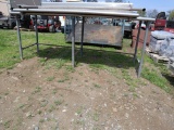 Stainless Wall-Mounted Table w/ One Set of Legs