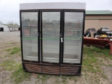 3 Door Hussman Merchandise Freezer, 220V