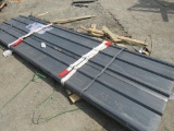 12' x 3' Gray Metal Roof Panels