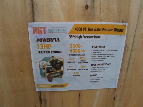 AGT Hot Pressure Washer HPW4000