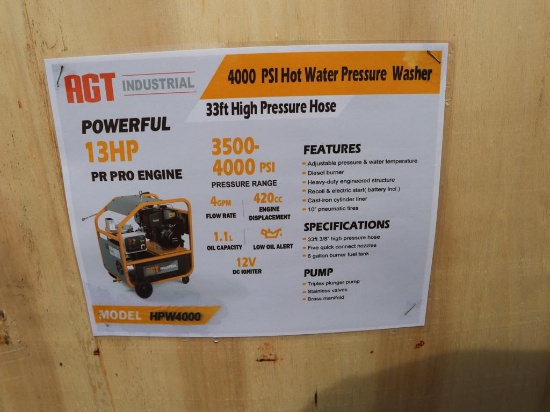 AGT Hot Pressure Washer HPW4000