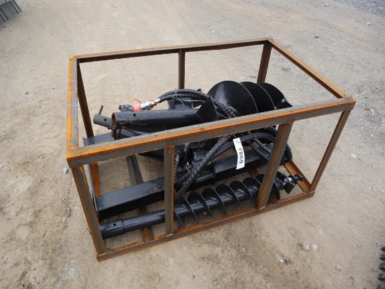 Mower King Post Hole Digger w/ 2 Augers