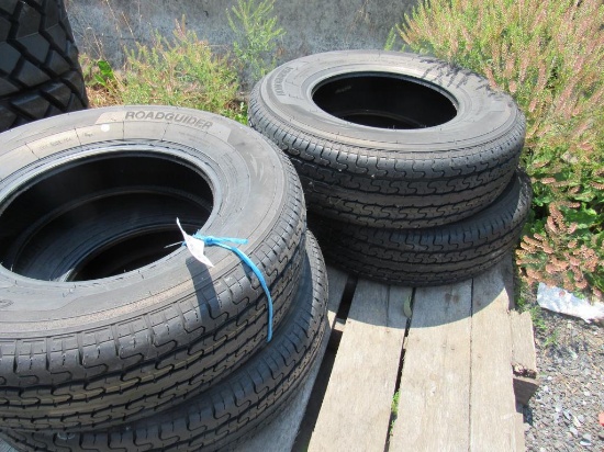 (New) ST225/75R15 Radial Trailer Tires (set of 4)
