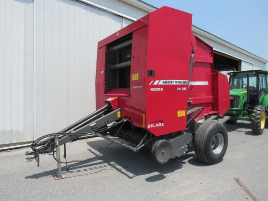 MF 2946 Round Baler w/ Net Wrap & Controls