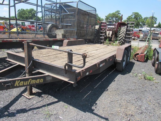 2002 Kaufman 18' Trailer w/Ramps, w/Title,