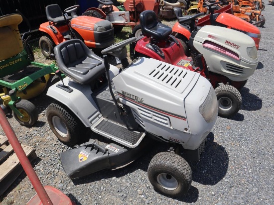 White LT-146 Tractor (only runs when valve open)