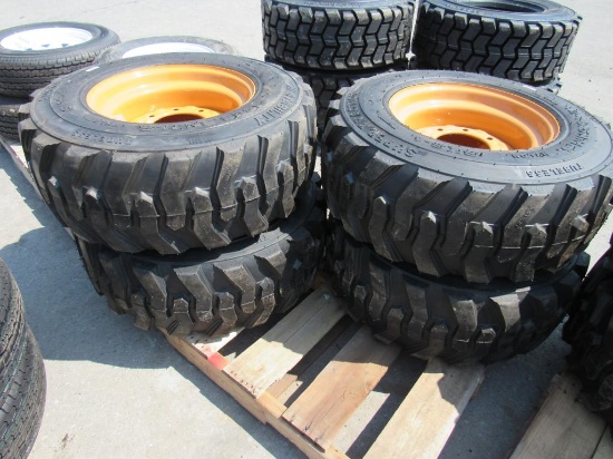 12-16.5 Tires on Wheels