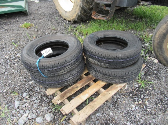 (New) ST205/75R15 Radial Trailer Tires (set of 4)