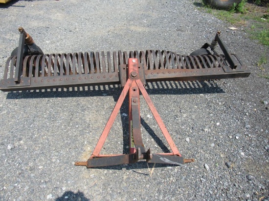 3pt 6' Stone Rake w/ Gauge Wheels
