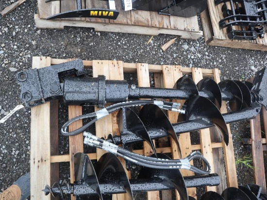 Miva Mini Excavator Hydr Auger - 12"