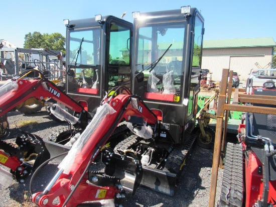 MIVA VA13C w/Cab Mini Excavator