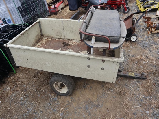 Pull behind cart