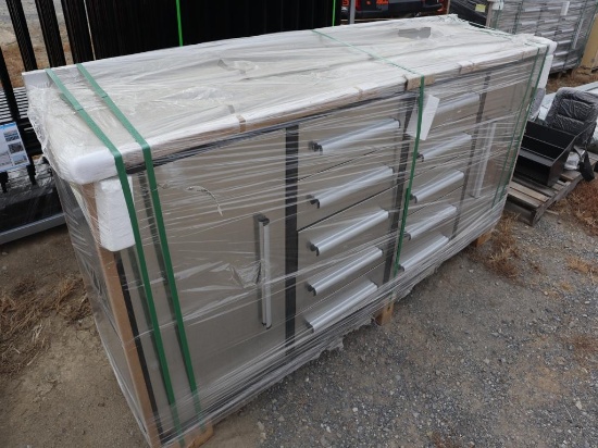 Workbench 10 Drawer, 2 Cabinet 7'