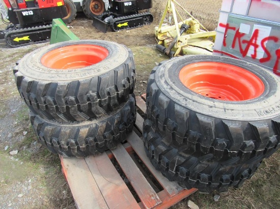 12-16.5 Tires on Wheels