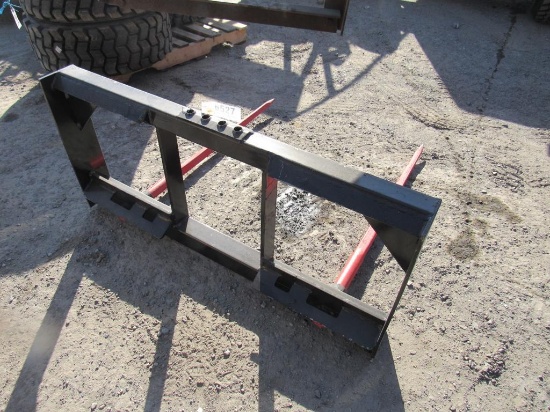Kivel Dual Prong Bale Spear w/ Backframe