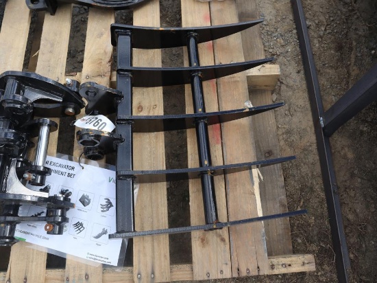 Miva Mini Excavator Root Rake