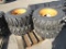 12-16.5 Tires on Wheels for Case (set 4)