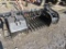 Black 84in Skidsteer Rock Grapple Bucket