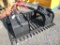 Black 72in Skidsteer Rock Grapple Bucket