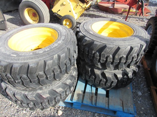 12-16.5 Tires on Wheels