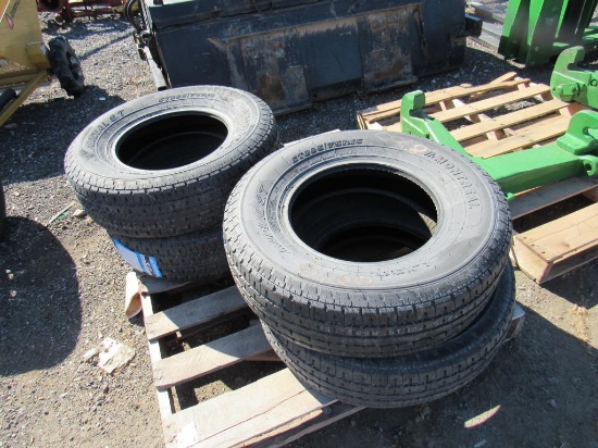 ST225/75R15 Radial Trailer Tires Set of 4, New