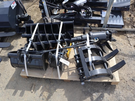 AGT Set of Mini Excavator Attachements