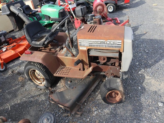White Lawn Mower