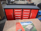 Workbench 10 Drawer, 2 Cabinet 7'