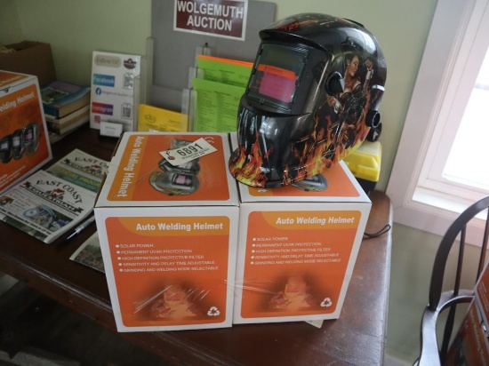 Set of Auto Darkening Welding Helmets