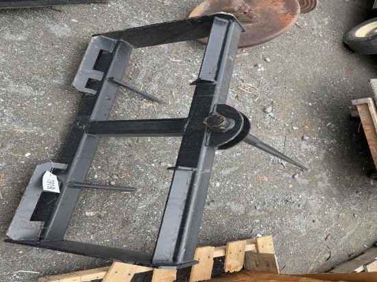 Bale Spear Skidloader Attachment