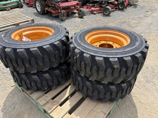 12-16.5 Tires on Wheels New,