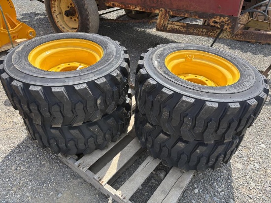 12-16.5 Tires on Wheels