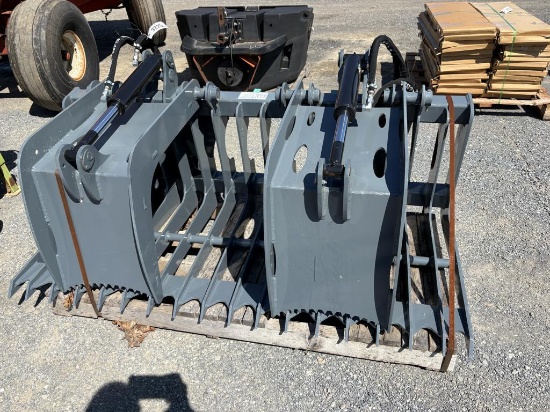 New lawsen 72in Dual Clamp Skidsteer Grapple