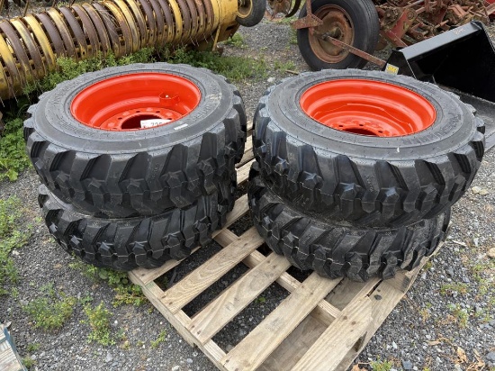 10-16.5 Tires On Wheels For Bobcat