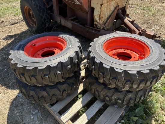 10-16.5 Tires On Wheels For Bobcat