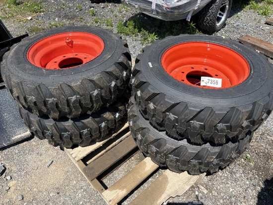 10-16.5 Tires On Wheels For Bobcat