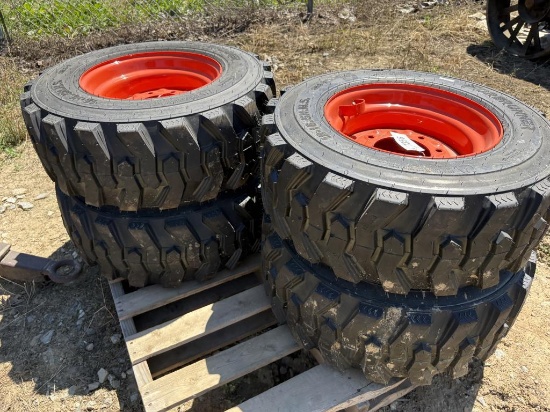 12-16.5 Tires On Wheels For Bobcat