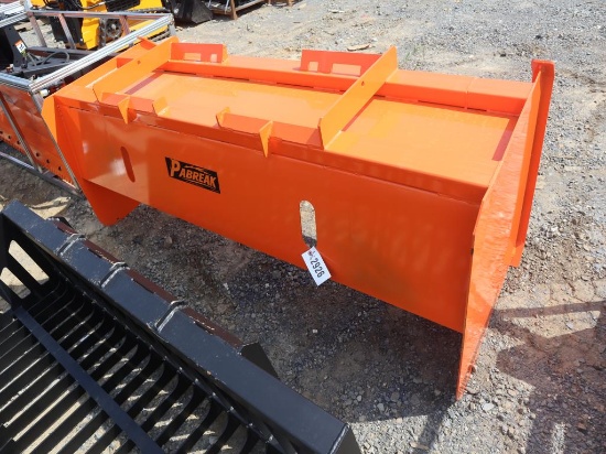 PABREAK Skid Steer Snow Pusher