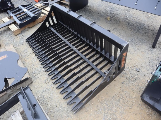 PABREAK Skid Steer Rock Bucket