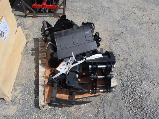 AGT Set of Mini Excavator Attachements