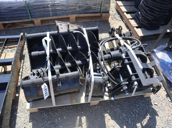 AGT Set of Mini Excavator Attachements