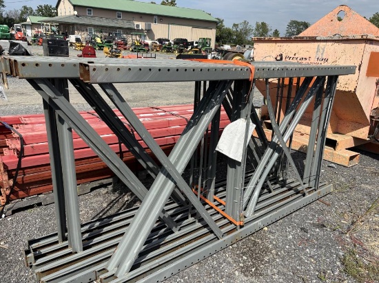 9-8ft 42in Wide Tear Drop Pallet Rack Uprights