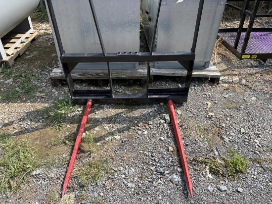 Kivel Dual Prong Bale Spear w/Backframe