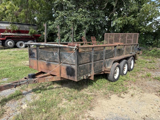 18ft Triple Axle Landscape Trailer