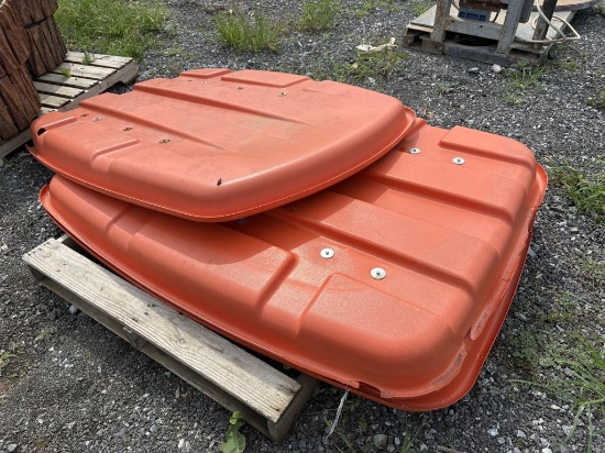 Orange Tractor Canopy