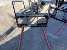 Kivel Dual Prong Bale Spear w/Backframe
